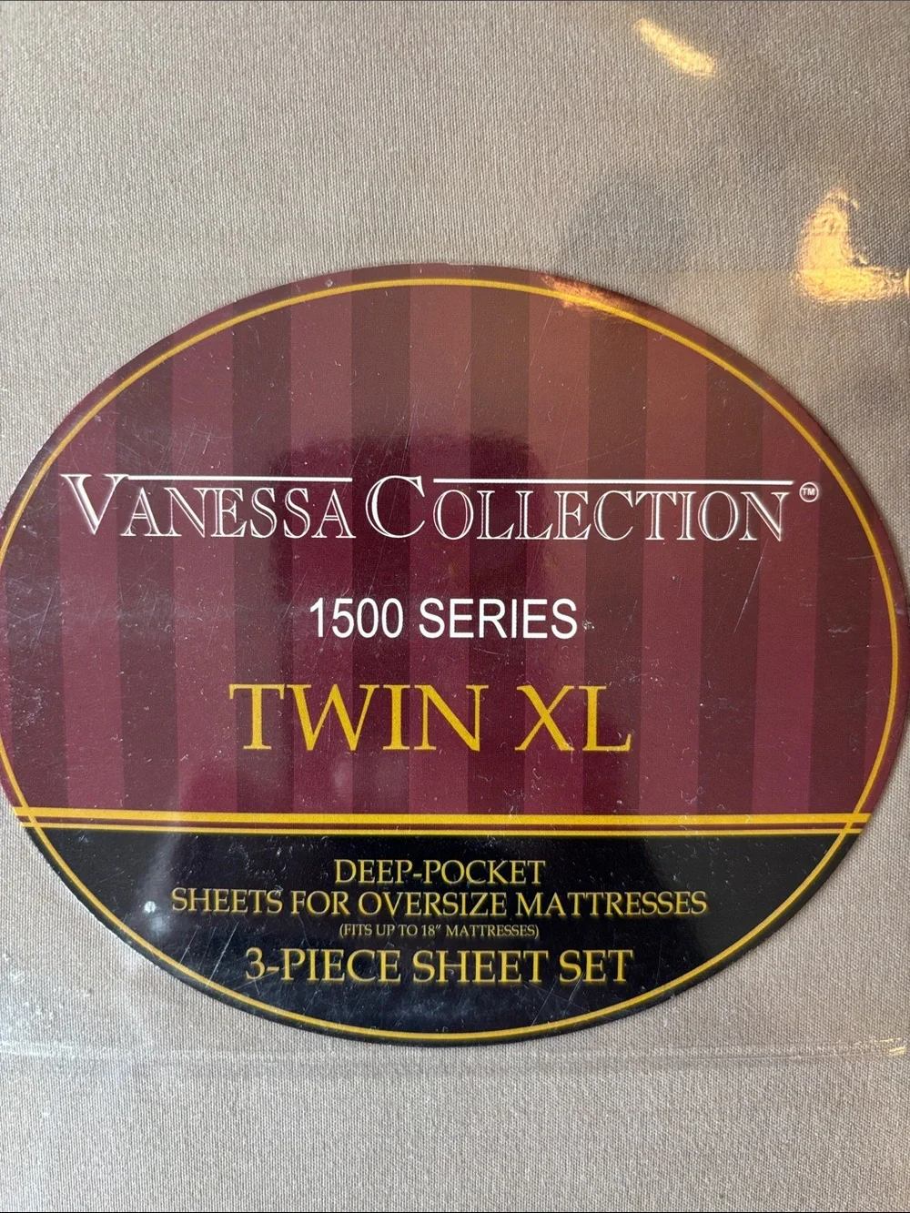Twin XL 1500 Series Deep Pocket Sheet Set - Taupe